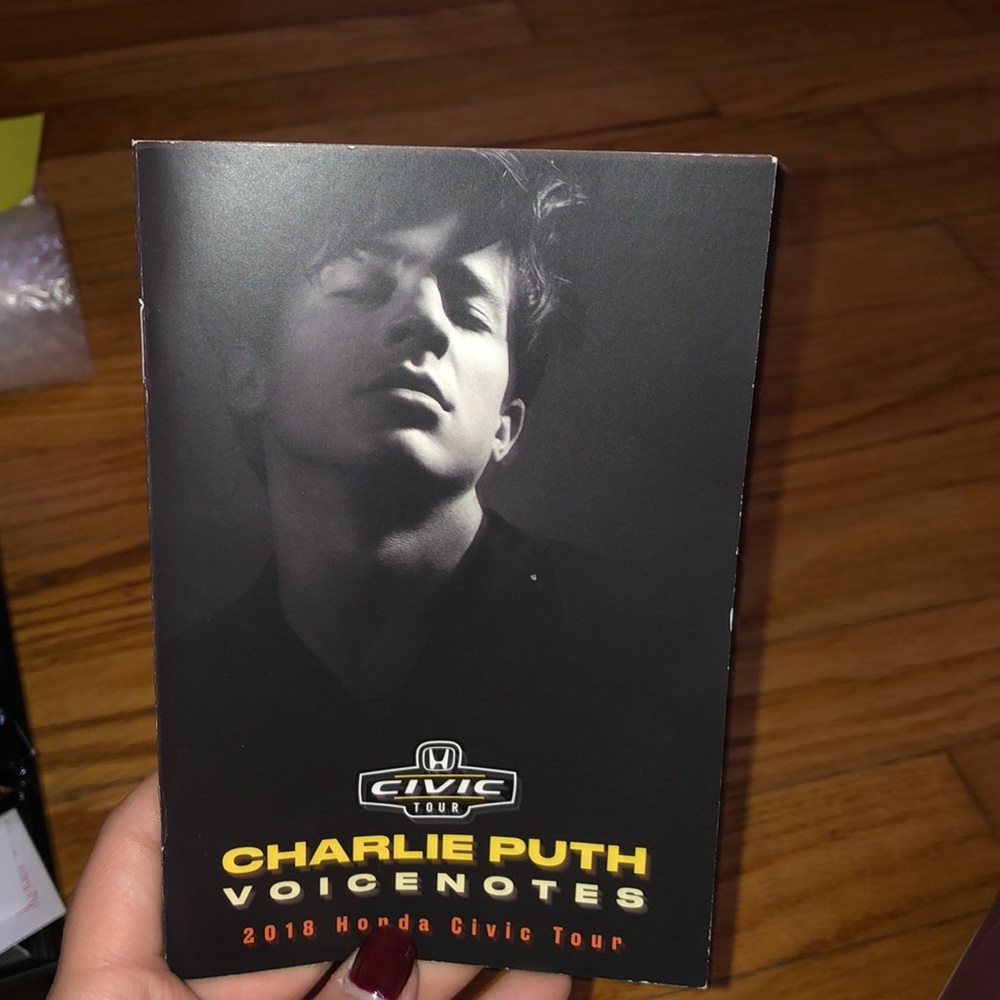 Charlie Puth Voicenotes Tour booklet